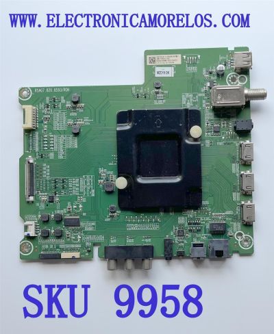 MAIN PARA TV HISENSE·ROKU TV 4K·UHD·HDR / NUMERO DE PARTE 265724 / RSAG7.820.8593/ROH / 256721 / HU65A6180UWR(1002) / PANEL HD650S1U81-K1\S0\GM\CKD\ROH / DISPLAY ST6451D02-F VER.2.1 / MODELO 65R6E1 65A6180UWR	